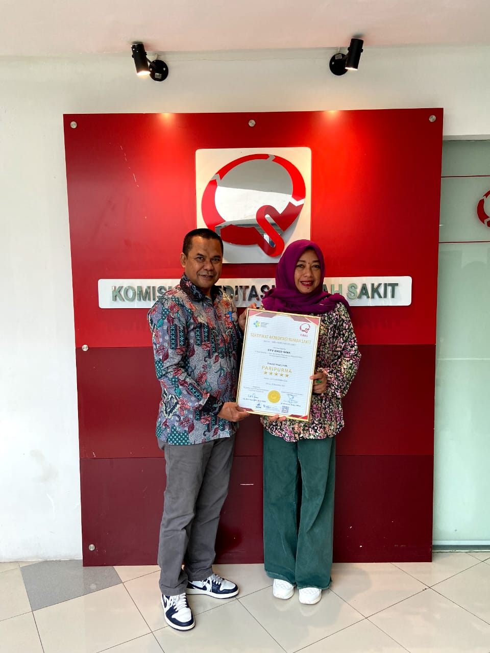 Penerimaan Sertifikat Akreditasi Paripurna Di Jakarta
